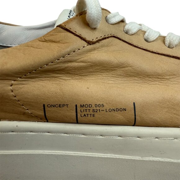 Oncept London "Latte" Leather Sneakers – Women’s US 8.5, Designer,  Luxury - Picture 8 of 10